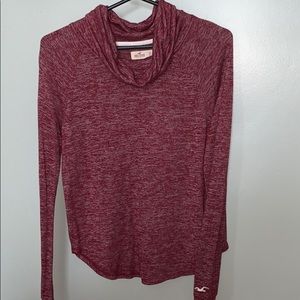 HOLLISTER Cowl Neck Long Sleeve Shirt